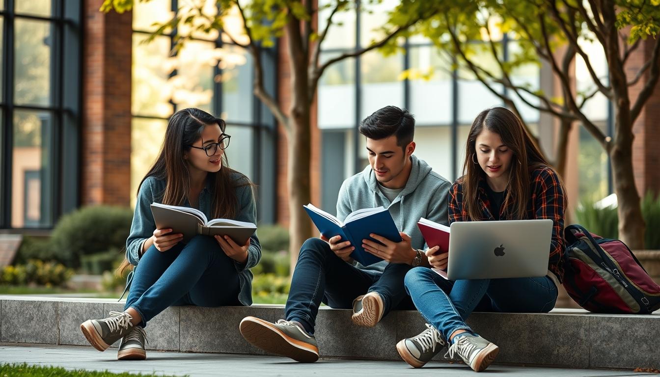 Student developing practical and academic skills