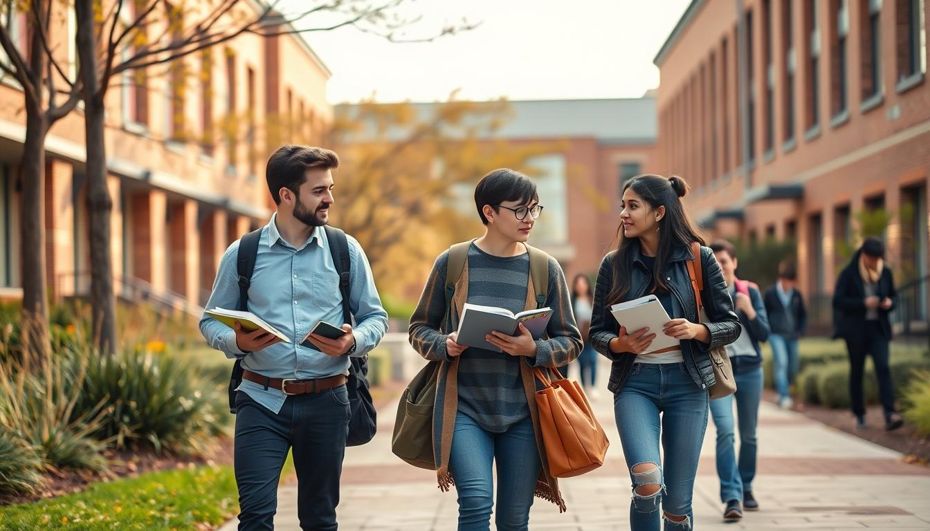 Students working in research laboratory